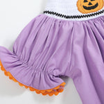 Purple Halloween Smocked Bishop Dress - Lil Cactus