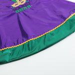 Purple Mardi Gras Applique Bishop Dress - Lil Cactus