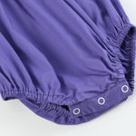Purple Mardi Gras Smocked Romper - Lil Cactus