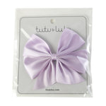 Purple Satin Bow Hair Clip - Lil Cactus