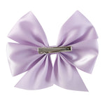 Purple Satin Bow Hair Clip - Lil Cactus