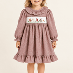 Red and Cream Gingham Farm Smocked Dress - Lil Cactus