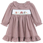 Red and Cream Gingham Farm Smocked Dress - Lil Cactus