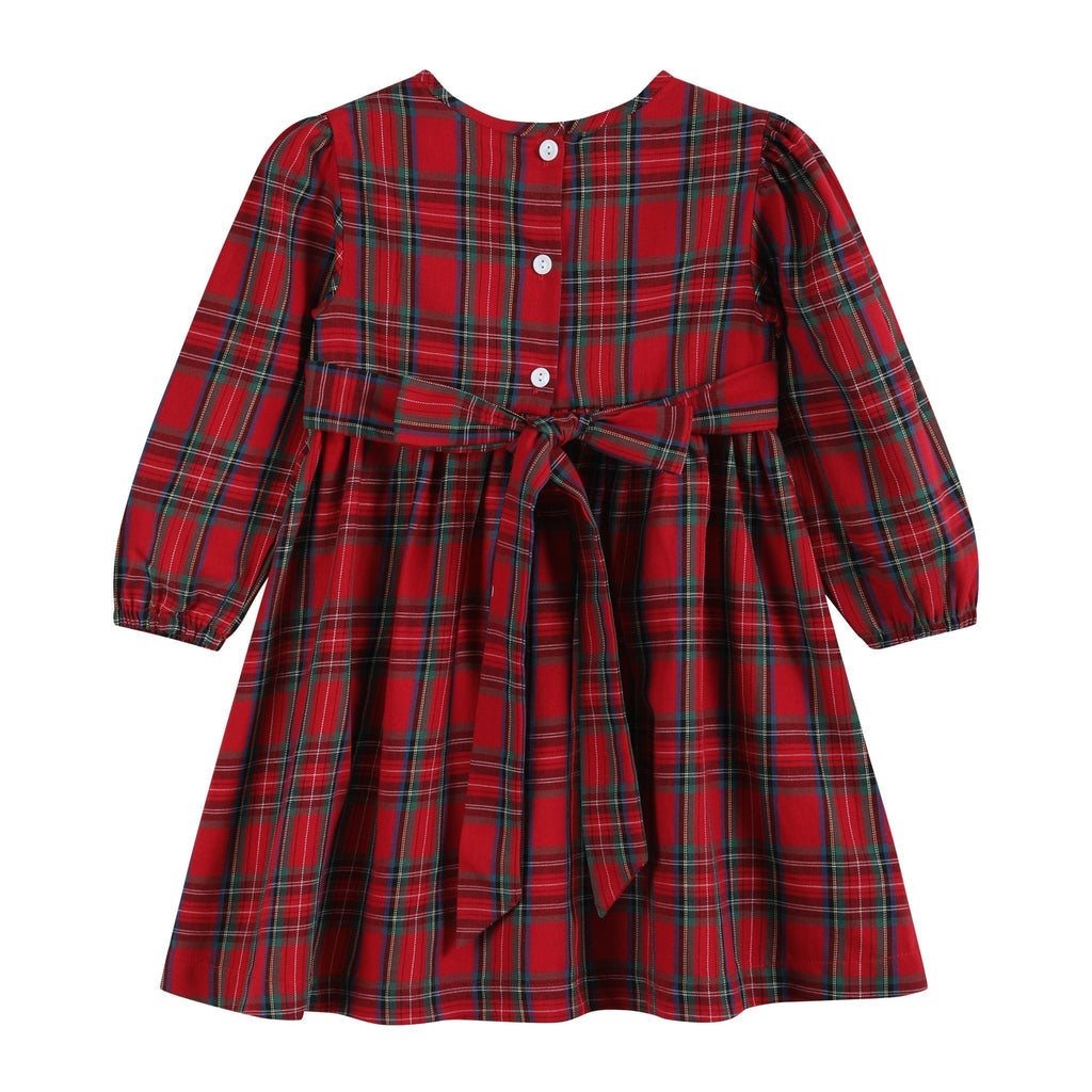 Red and Green Christmas Plaid Smocked Dress – Lil Cactus