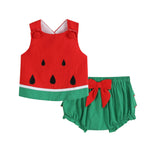 Red and Green Watermelon Top and Blooomers - Lil Cactus