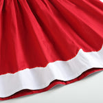 Red and White Santa Smocked Bishop Dress - Lil Cactus