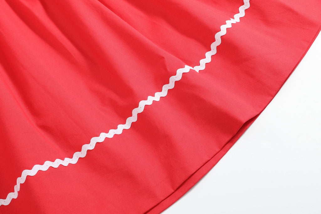 Red Christmas Bows Smocked Bishop Dress - Lil Cactus