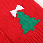 Red Christmas Tree Knit Cardigan - Lil Cactus
