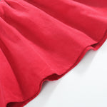 Red Corduroy Christmas Smocked Dress and Bloomers - Lil Cactus