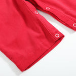 Red Corduroy Mistletoe Smocked Overalls - Lil Cactus