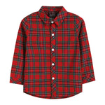 Red & Green Tartan Button - Up - Lil Cactus