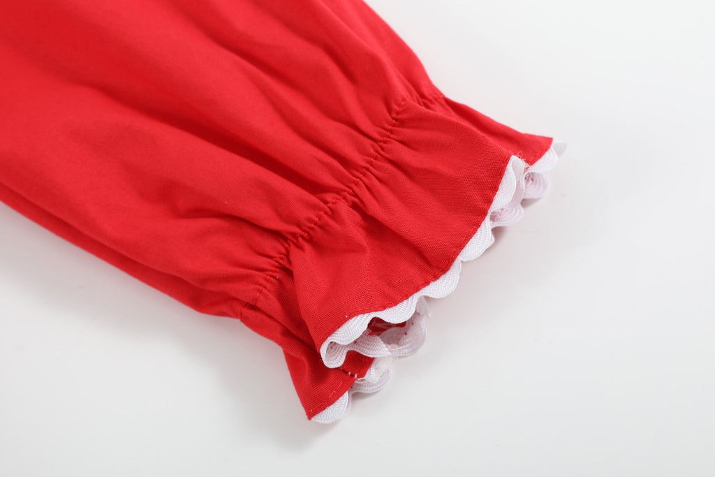 Red Ruffle Christmas Tree Dress - Lil Cactus