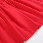 Red Ruffle Jumper Dress - Lil Cactus