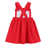 Red Ruffle Jumper Dress - Lil Cactus