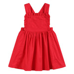 Red Ruffle Jumper Dress - Lil Cactus
