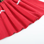 Red Santa Dress with Black Sash - Lil Cactus