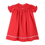 Red Santa Sleigh Bishop Dress - Lil Cactus