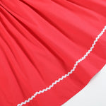 Red Santa Sleigh Bishop Dress - Lil Cactus