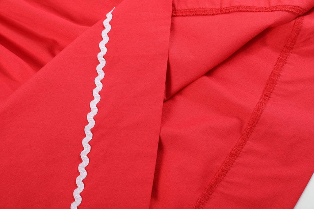 Red Santa Sleigh Bishop Dress - Lil Cactus