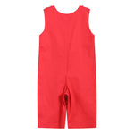 Red Santa Sleigh Overalls - Lil Cactus