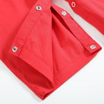 Red Santa Smocked Overalls - Lil Cactus