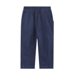 Red Santa Smocked Shirt and Navy Pants Set - Lil Cactus