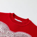 Red Sweater with Glitter Bow - Lil Cactus