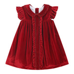 Red Velvet Holiday Dress - Lil Cactus