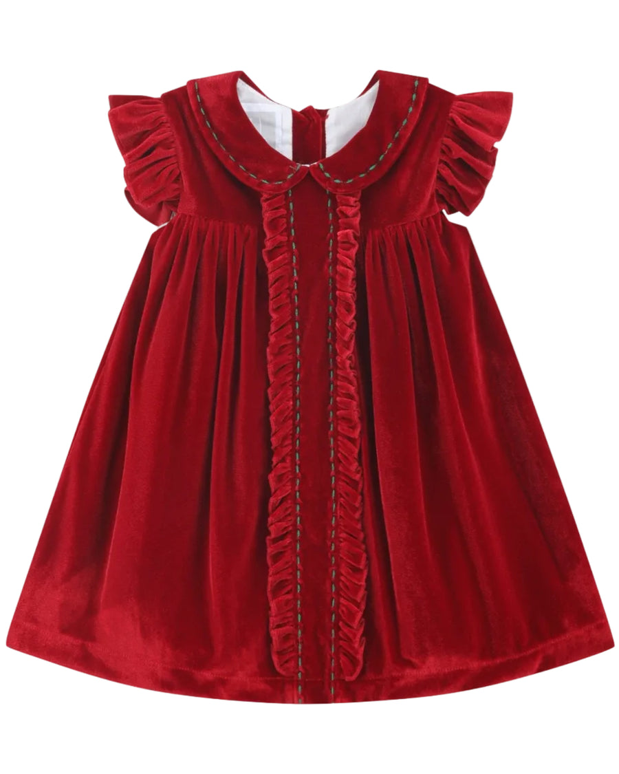 Red Velvet Holiday Dress - Lil Cactus