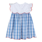 Red, White and Blue Flutter Dress - Lil Cactus
