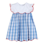 Red, White and Blue Flutter Dress - Lil Cactus