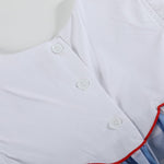 Red, White and Blue Flutter Dress - Lil Cactus