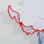 Red, White and Blue Flutter Dress - Lil Cactus