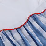 Red, White and Blue Flutter Dress - Lil Cactus