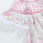 Rose Floral Print Bishop Dress - Lil Cactus