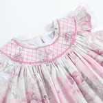 Rose Floral Print Bishop Dress - Lil Cactus