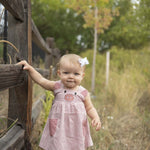 Rose Gingham Little Piggy Sleeveless A - Line Dress - Lil Cactus