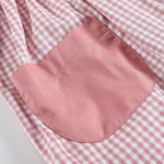 Rose Gingham Little Piggy Sleeveless A - Line Dress - Lil Cactus