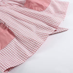 Rose Gingham Little Piggy Sleeveless A - Line Dress - Lil Cactus