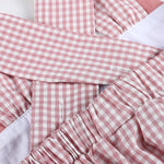 Rose Gingham Little Piggy Sleeveless A - Line Dress - Lil Cactus