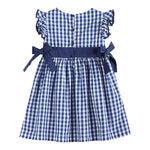 Royal Blue Gingham A - Line Dress - Lil Cactus