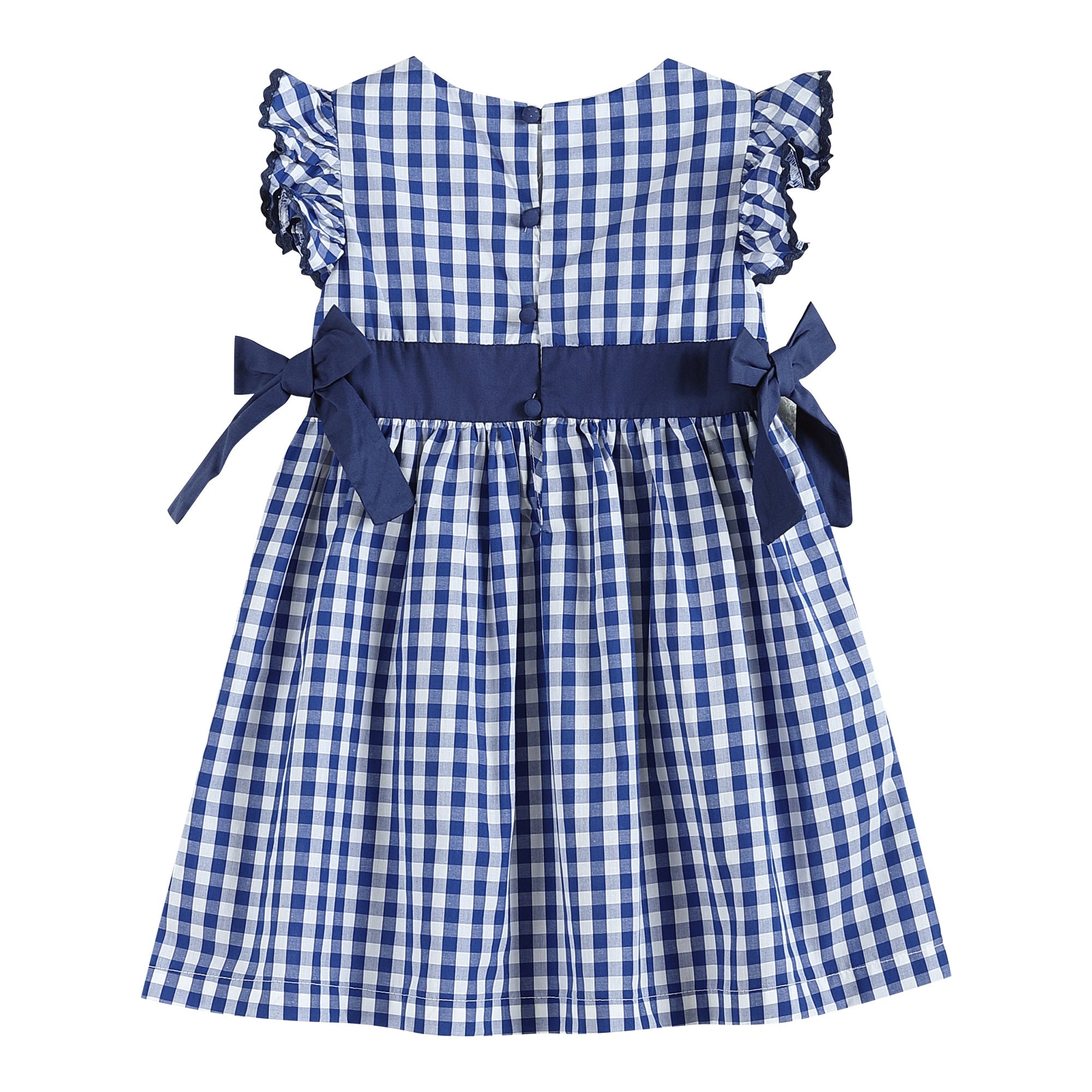 Lil Cactus Baby Dress Royal Blue Gingham A - Line Dress - 18-24M, Outfit, Cotton Lil Cactus Baby Dress Royal Blue Gingham A - Line Dress - 18-24M, Outfit, Cotton