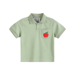 Sage Green Apple Polo Golf Shirt - Lil Cactus