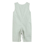 Sage Green Construction Smocked Overalls - Lil Cactus
