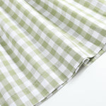 Sage Green Gingham Pumpkin Smocked Bishop Dress - Lil Cactus