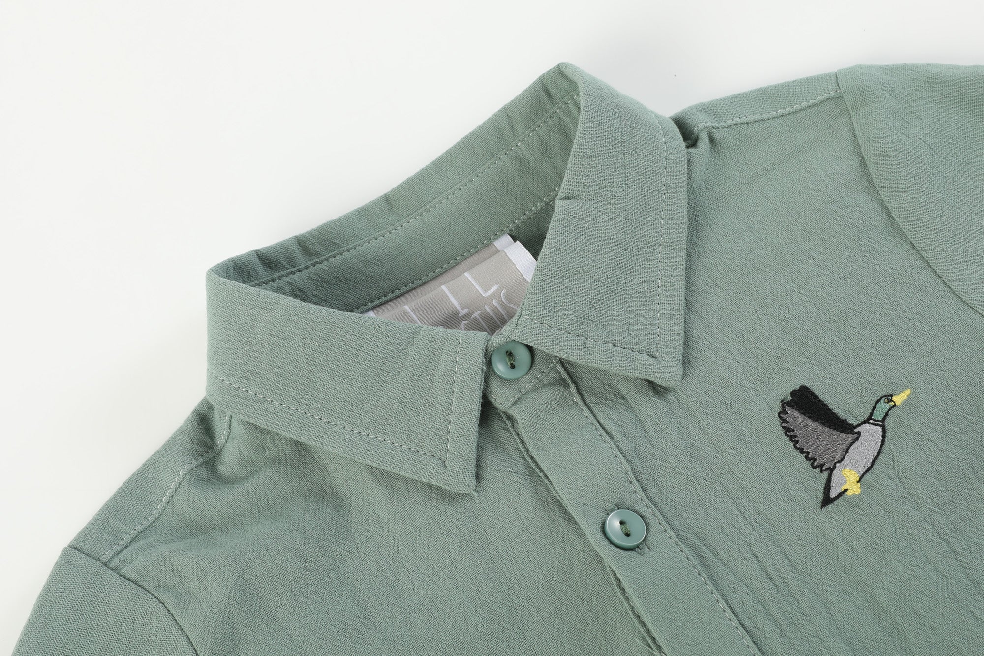 Sage Green Mallard Boys Dress Shirt 6Y Sage Green Mallard Boys Dress Shirt 6Y