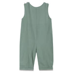 Sage Green Mallard Smocked Overalls - Lil Cactus