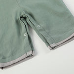 Sage Green Mallard Smocked Overalls - Lil Cactus