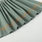 Sage Green Pumpkin Smocked Bishop Dress - Lil Cactus