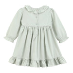 Sage Green Pumpkin Smocked Ruffle Dress - Lil Cactus